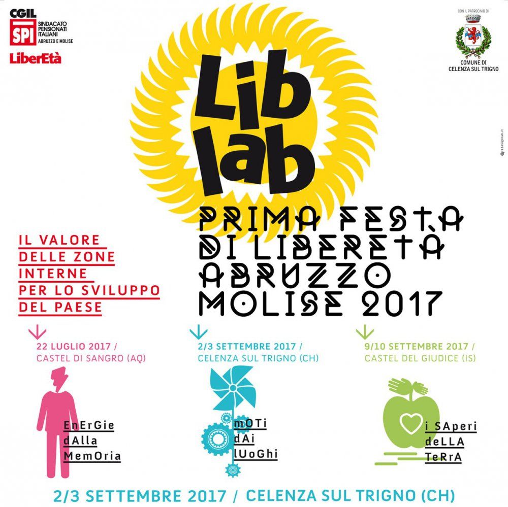 Continua il 2 e 3 settembre a Celenza sul Trigno (CH) la prima Festa interregionale LiberEtà Abruzzo e Molise