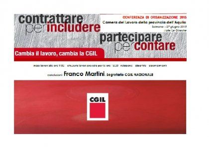 27 giugno 2015 Roccacasale (AQ) Conferenza di organizzazione CGIL L&#039;Aquila