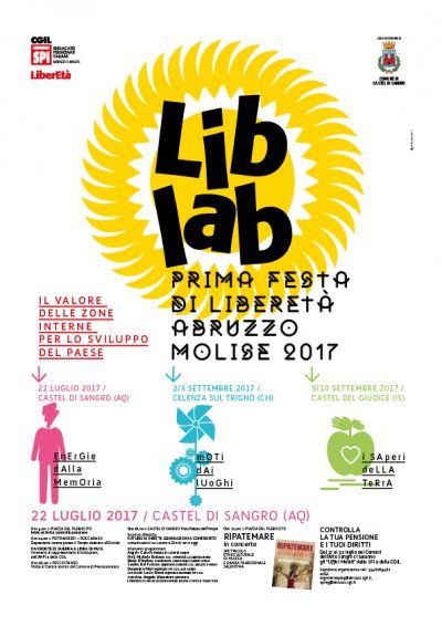 Prima Festa interregionale LiberEtà Abruzzo e Molise. Iniziamo il 22 luglio a Castel di Sangro (AQ)