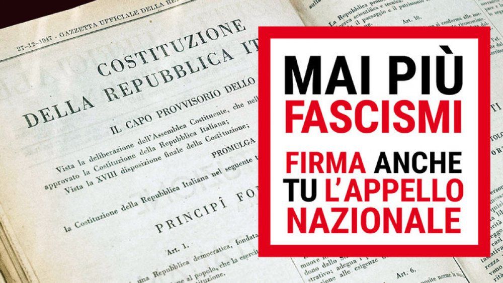 &quot;Mai più fascismi&quot; l&#039;appello di 23 associazioni