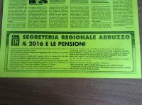 Il 2016 e le pensioni: quello che abbiamo ottenuto e quello che chiediamo