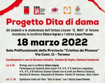 Progetto &quot;Dita di dama&quot;: evento conclusivo