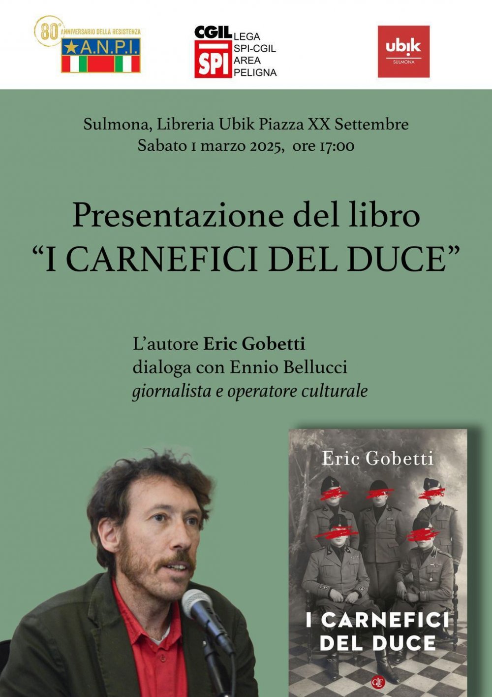 Sulmona 1 marzo 2025 presentazione del libro &quot;I carnefici del duce&quot;