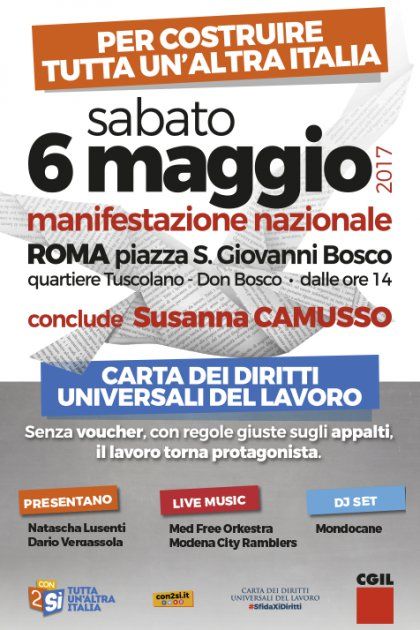 Roma 6 maggio Manifestazione nazionale