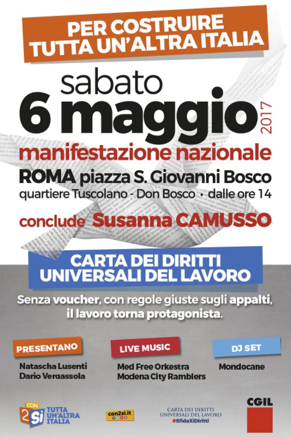 Roma 6 maggio Manifestazione nazionale