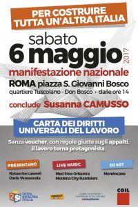 Roma 6 maggio Manifestazione nazionale