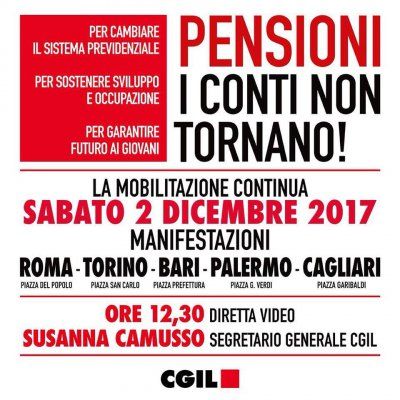 Pensioni, lavoro e servizi pubblici: l’Abruzzo a Roma alla manifestazione del 2 dicembre