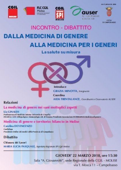 Campobasso 22 marzo 2018 Dalla medicina di Genere alla medicina per i Generi: la salute su misura