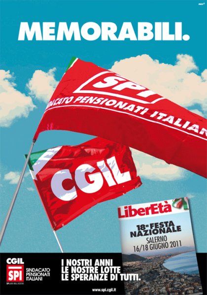 dal 16 al 18 giugno 2011 lo Spi dell&#039;Aquila partecipa alla Festa nazionale di LiberEtà