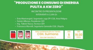 Produzione e consumo di energia pulita a km 0