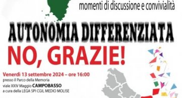 Autonomia differenziata NO, GRAZIE! Tre feste di LiberEtà in Molise