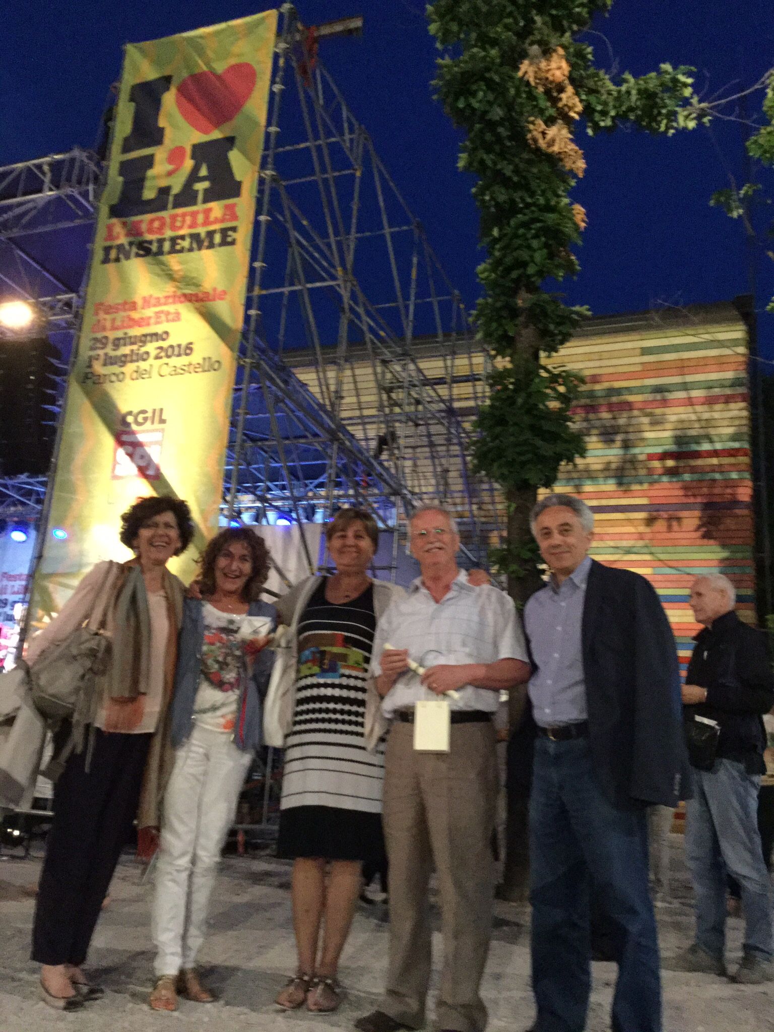 Laura e Mario con Antonio Iovito, Gianna Paola Di Virgilio e Loretta Del Papa