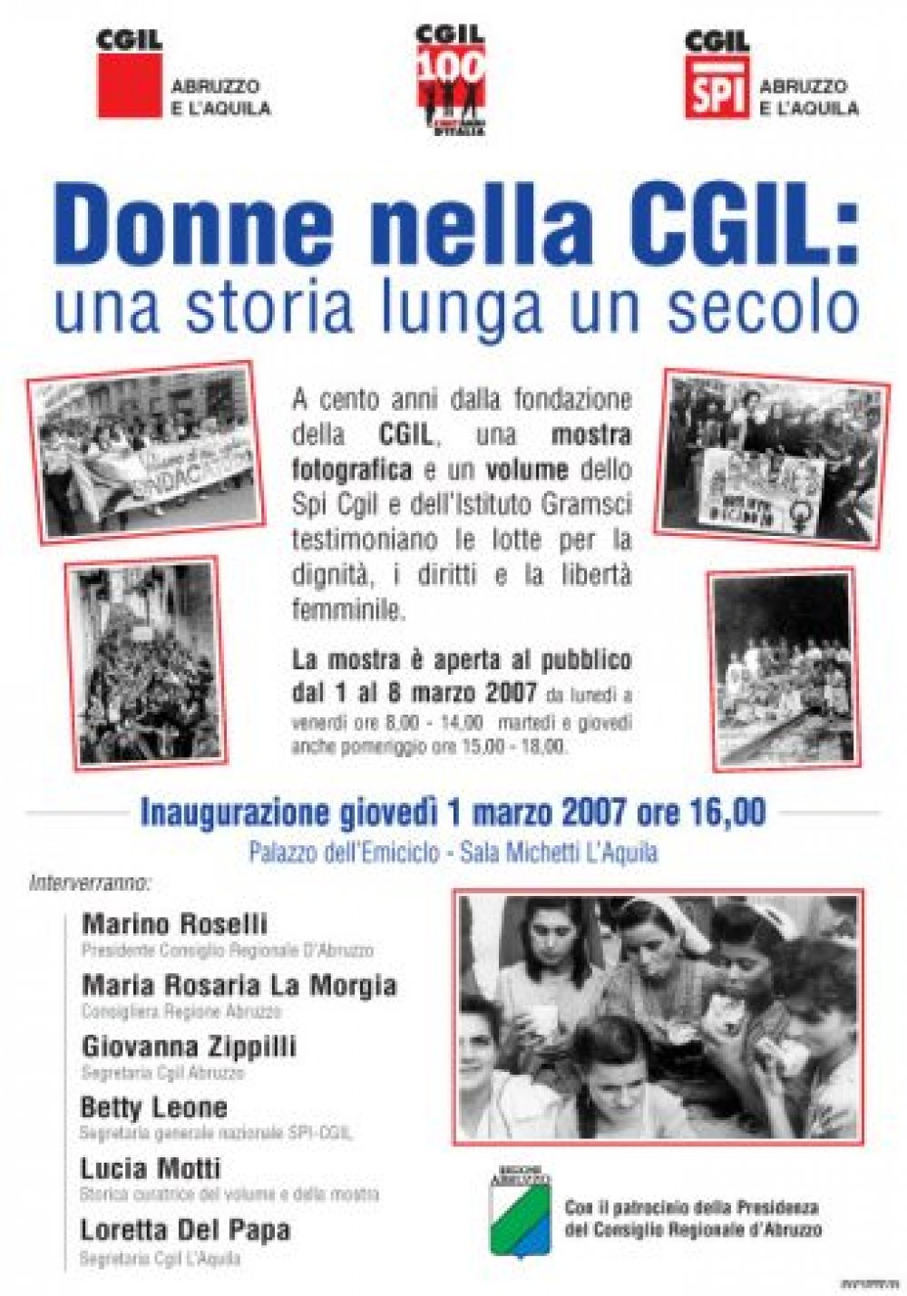 Donne della Cgil: una storia lunga un secolo