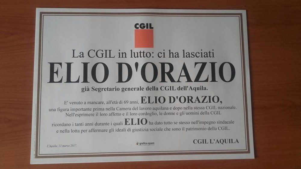 Ci ha lasciati Elio d&#039;Orazio